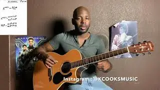 NO GUIDANCE - CHRIS BROWN - ACOUSTIC GUITAR TUTORIAL - @KCOOKSMUSIC