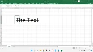 How to strikethrough text in excel