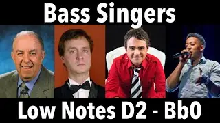 Bass Singers - Low Notes (D2-Bb0)