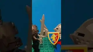 Lego castle! Dragon knight vs lion knight