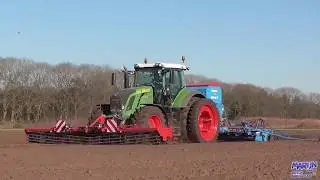 Tarwe zaaien | Fendt 828 Vario | Lemken Solitair 9 | Wheat seeding | Gebr. Aldenzee