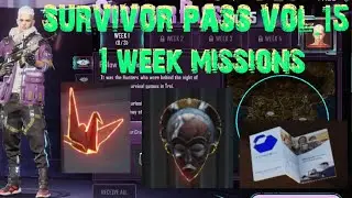 new state mobile 🤩 survivor pass vol.15🥰all locations, миссии 1 недели, 15 сп