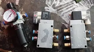 Automatic cylinder movement | air cylinder with timer | solenoid valve | air filter mercury #air