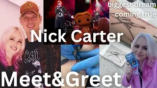 MEETING NICK CARTER AND GETTING HIS AUTOGRAPH TATTOOED AKA MY BIGGEST DREAM COMING TRUE 🥹