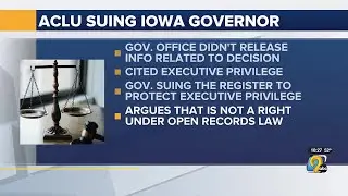 ACLU files lawsuit against Gov. Reynolds over public records request