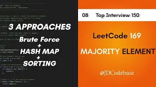 LeetCode 169 – Majority Element | LeetCode Top Interview 150 | JavaScript | JDCodebase