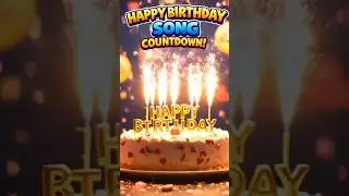 🎉 Happy Birthday Song | Birthday Countdown | Happy Birthday To You Wishes #shorts #viral #birthday