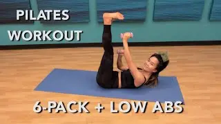 Pilates Workout | Low Belly 6Pack | Core Workout | Light Dumbbell Workout #pilates #pilatesworkout 