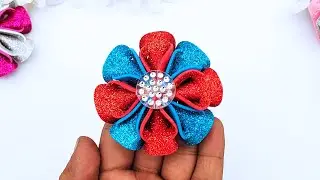 DIY Christmas Tree Topper Ball From Glitter Foam Sheet | Glitter Foam Christmas ornaments