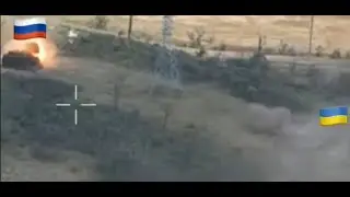 Ukrainian Tank Destroys Turtle Tank at Close Range! Near Siversk