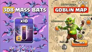 10x Bat Spell Vs Goblin Map || Clash Of Clans || Clash Gamers 2.0
