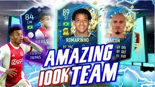 AMAZING 100K TEAM FIFA 20 w/ TOTS ROMARINHO!!! | 100K SQUAD BUILDER FIFA 20