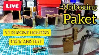 live🛑 unboxing paket S.t Dupont Lighter to repair ‼️ ceck and test #youtubelive #josheraimo