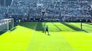 Chante mary dompig penalty. Nufcw v ac Milan. Sela cup. St james park. 10.8.24