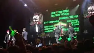 B.A.P Live On Earth SF: Zelo Profile [Fan Cam]