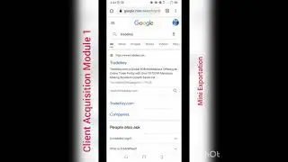 Module 1 Client acquisition on mini Exportation