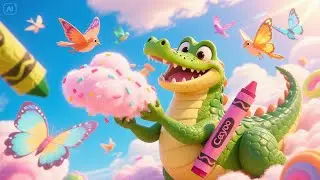 🖍️ Crayon Croc&rsquo;s Color Parade | Rainbow Marching Rhyme for Kids 🐊🌈