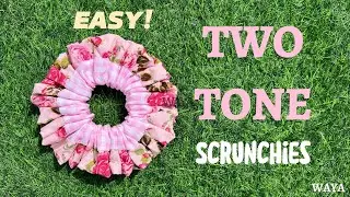 How to Sew Two-Tone Scrunchies | Easy DIY Sewing Tutorial for Beginners