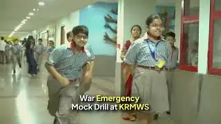 K.R. Mangalam World School, Vaishali participated in the Mock Drill for Civil Defence Preparedness