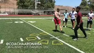 QB Drills with Coach Aaron and J.T. Daniels @ QB Summit
