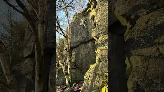 Der Kommisar (E4 6a) - Rivelin Edge, Sheffield - Trad climb