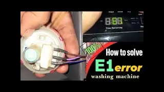 whirlpool washing machine E1 error