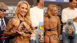 WOW! - EDDIE HEARN STRUGGLES TO KEEP STRAIGHT FACE AS EBANIE BRIDGES WEARS EYE WATERING LINGERIE