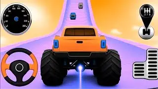 IMPOSSIBLE MEGA RAMP MONSTER TRUCK DRIVER - Monster Truck Mega Ramp Racing - Android Gameplay