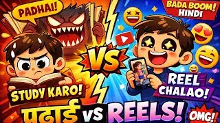 Student Life Be Like 🤡📱 | Funny Cartoon Hindi | Bada Boom! Hindi