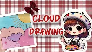 Cloud ☁️ painting 🎨🖌️#aestheic #painting #art #clouds 