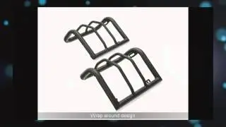 Red Rock 4x4 J100584 Wrap Around Tail Light Guard - Textured Black