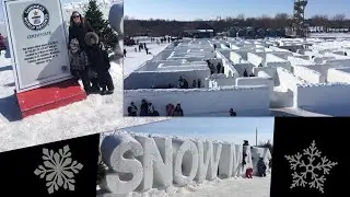 Worlds Largest Snow Maze! St.Adolphe, Manitoba - Guinness World Record! Harmony Road