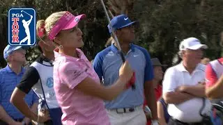 Lexi Thompson/Tony Finau highlights | Round 2 | QBE Shootout 2018