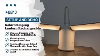 Demo und Testbericht - RHULKRUI Solar Camping Laterne wiederaufladbar