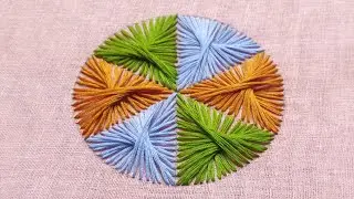 Excellent Circle Embroidery Hand Work || Circle Hand Embroidery Desing for Beginners