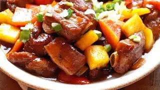 【cc】Свиные ребрышки со сливовым соусом / Кисло-сладкая закуска / Быстро и просто