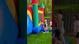 #bounce #house in our #backyard #shortvideo