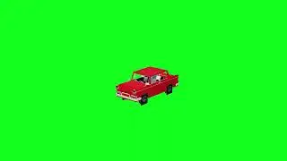 Minecraft BMW Car green screen - Free 4k stock footage