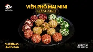 Christmas Mini Cheese Balls | M&oacute;n ngon đầy m&agrave;u sắc cho bữa tiệc Gi&aacute;ng Sinh