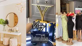 VLOGMAS 1:Console table & round mirror shopping|Eastleigh haul| Pr unboxing|Makeup restock #vlogmas