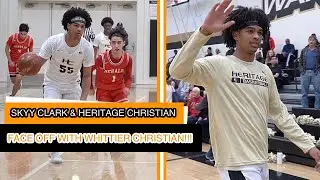 Skyy Clark & Heritage Christian FACE OFF W/ Whittier Christian!!!