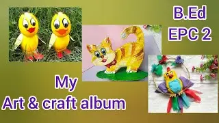 art and craft album for b.ed । epc 2 drama and art in education। b.ed art file