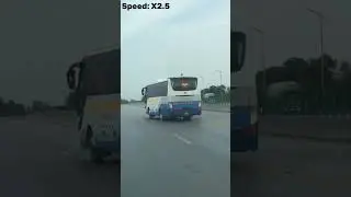 Road Rage on Motorway Bus VS Car