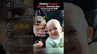 Ranking Top Funniest 🤣 Siblings Moments Ever| #1 is Hilarious #viral #funny #siblings