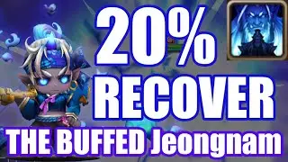 THE BUFFED Jeongnam, He gained the powerful skill to heal an entire ally😄😄😄【Summoners War RTA】