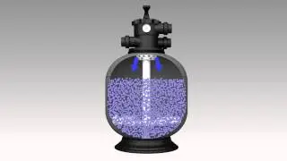 Waterco's Micron Media Pool Filter - 3D  Animation