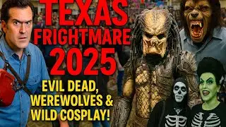 Texas Frightmare Weekend 2025 Vlog | Evil Dead, Predator, Werewolves & Wild Horror Cosplay!