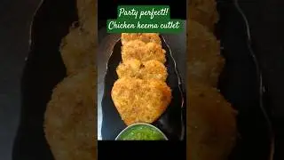 Party perfect starter!! Chicken keema & egg cutlet ❤️😍 #partystarterrecipe #chickenkeemarecipe