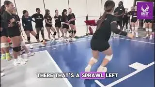 Sprawl Drill 3L / 3R | Unity Volleyball Defensive Training