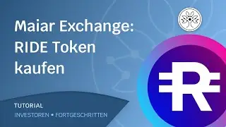 Tutorial I Wie man den RIDE Token auf der Maiar Exchange kauft